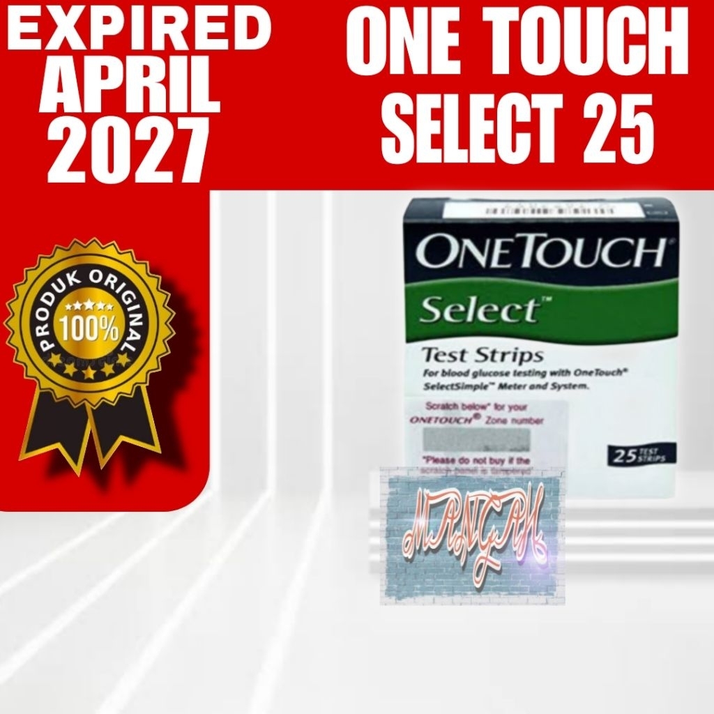 One Touch Select 25/ Strip Gula Darah One Touch Select 25 Original