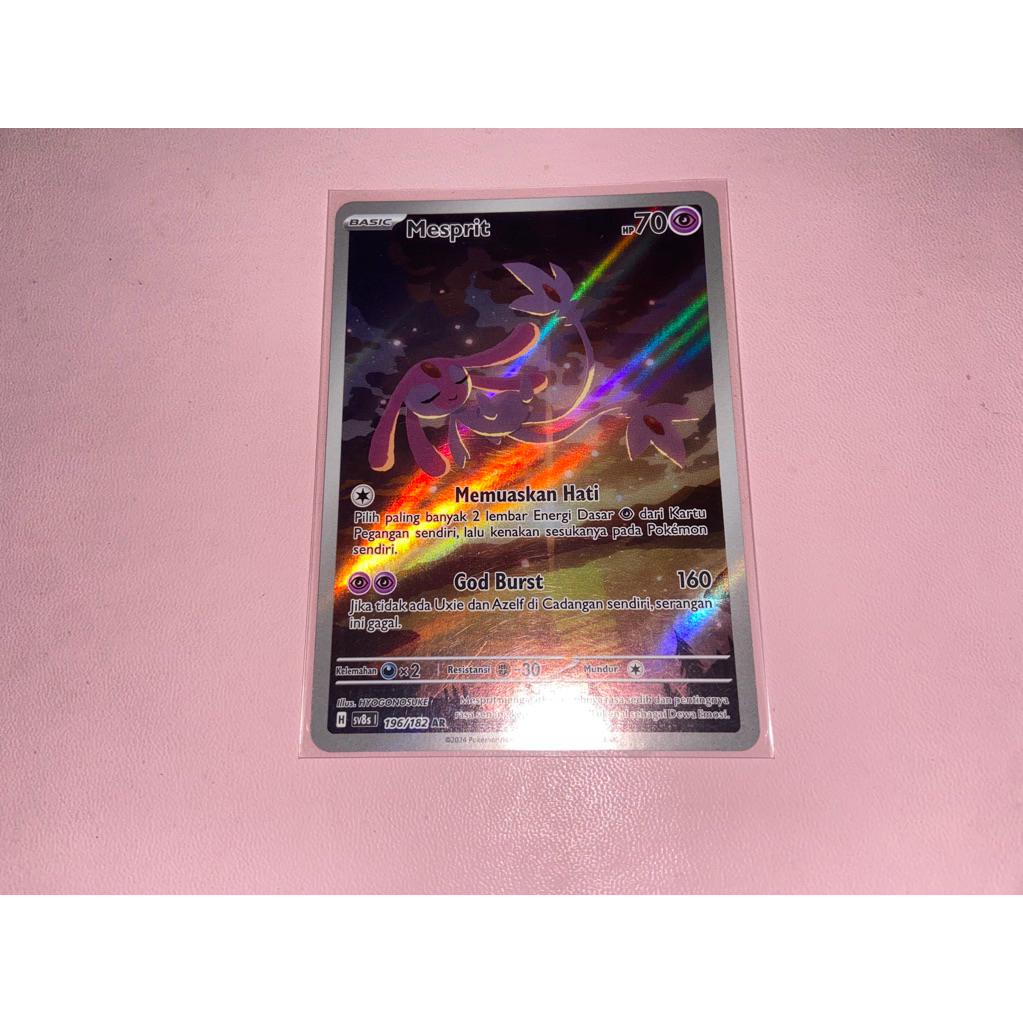 MESPRIT AR INDONESIA POKEMON KARTU CARD TCG OFFICIAL ASLI ID