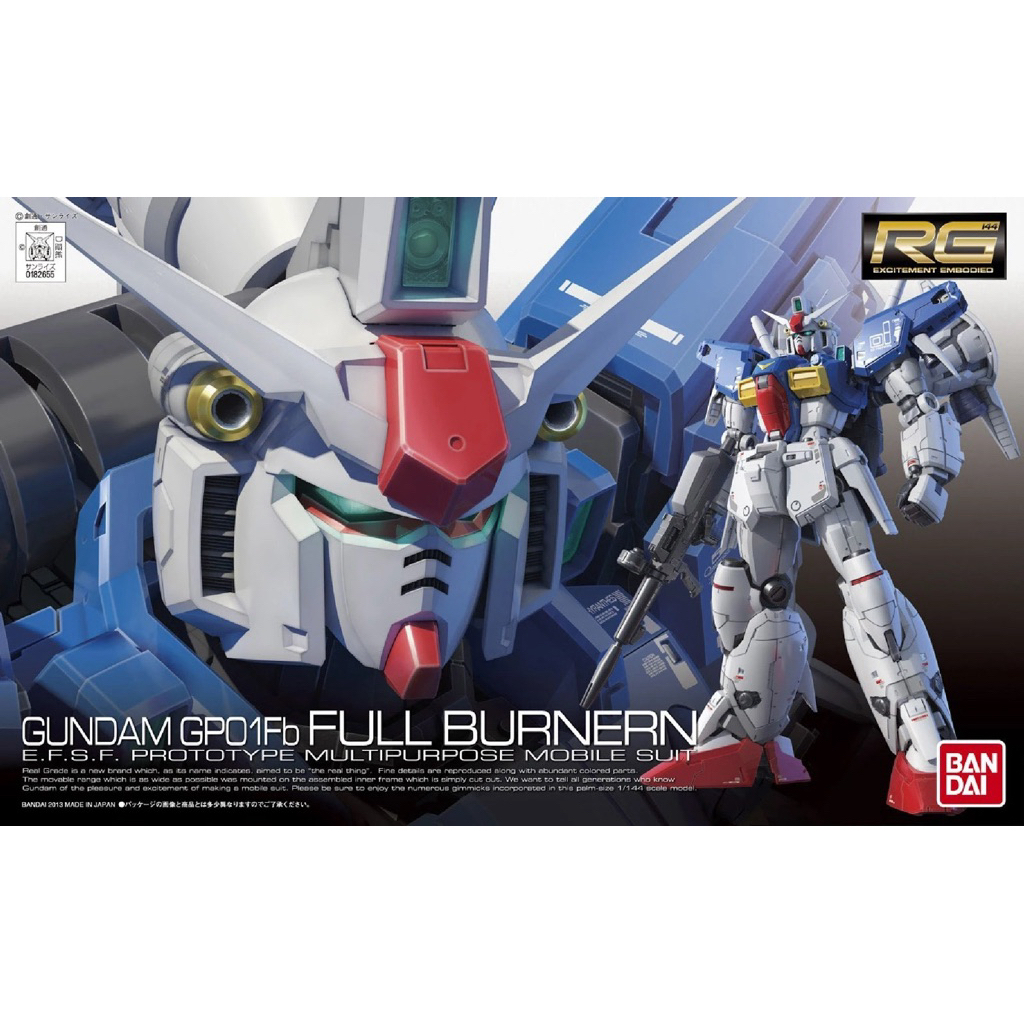 RG RX-78 GP01fb Full Burnern Bandai Original NEW