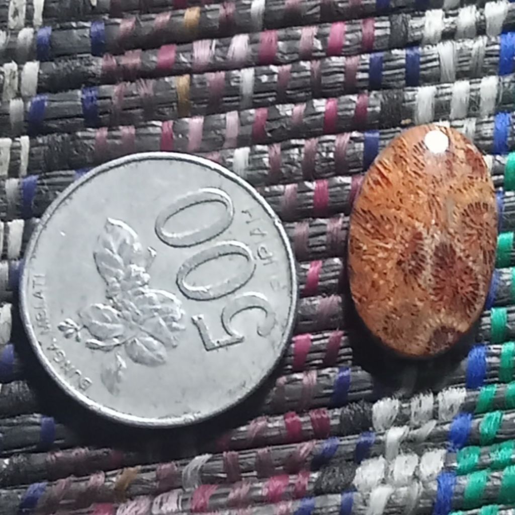 Nemu batu akik teratai karang merah