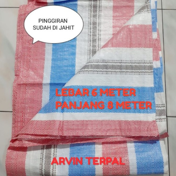 Terpal Jemur Padi 6x8 Meter Terpal Hamparan Jagung