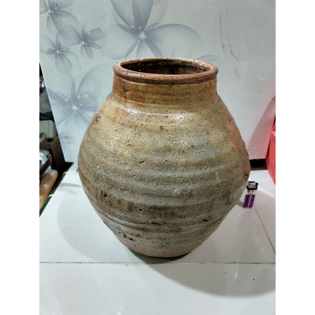 Guci kuno china keramik dinasti ming temuan sungai t.33cm