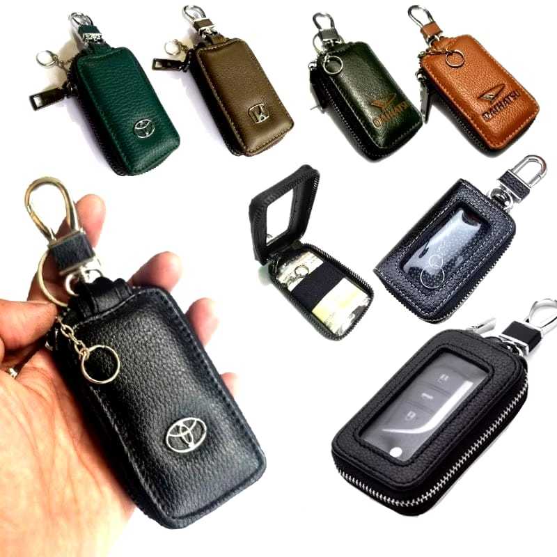Dompet Kunci Keyless mobil motor Dompet Remote Gantungan Remote Keyless Kulit Tas Remote Toyota