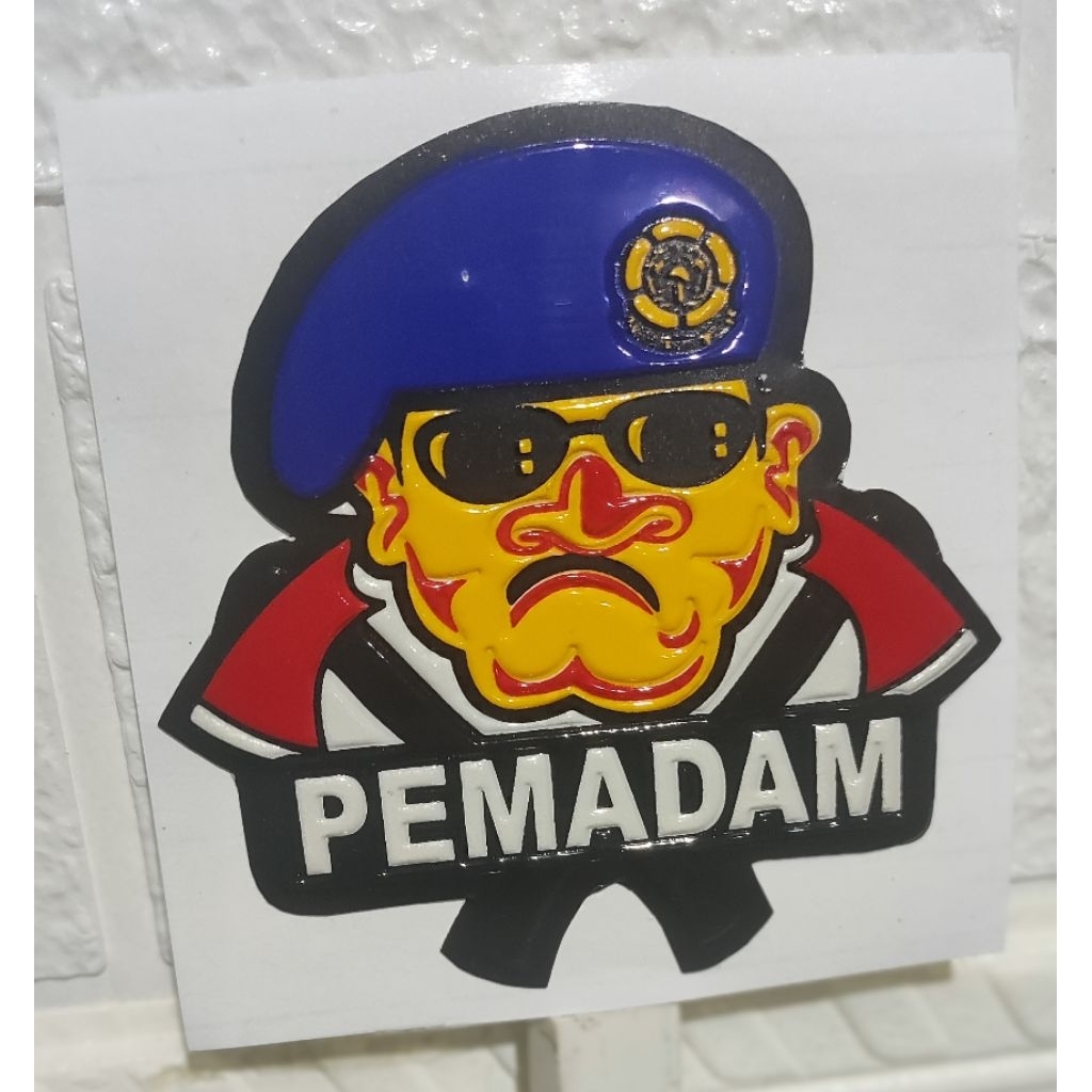 Stiker embos Damkar PEMADAM