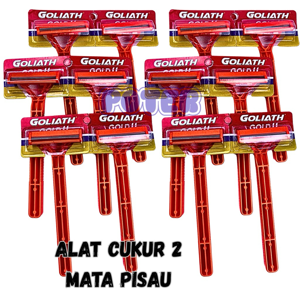 3/6 pcs pisau cukur kumis jenggot silet 2 mata pisau bulu kaki ketiak double blade tajam alat waxing