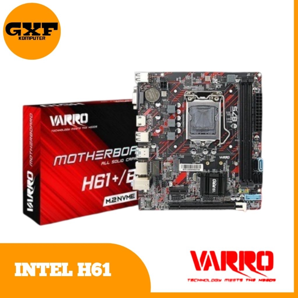 MOTHERBOARD VARRO H61+ / B75 LGA 1155 NVME