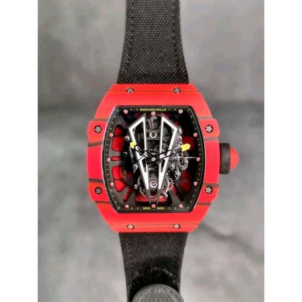 JAM TANGAN RM 27-03 TOURBILON BLACK RAFAEL NADAL AUTOMATIC SWISS READ DIAL