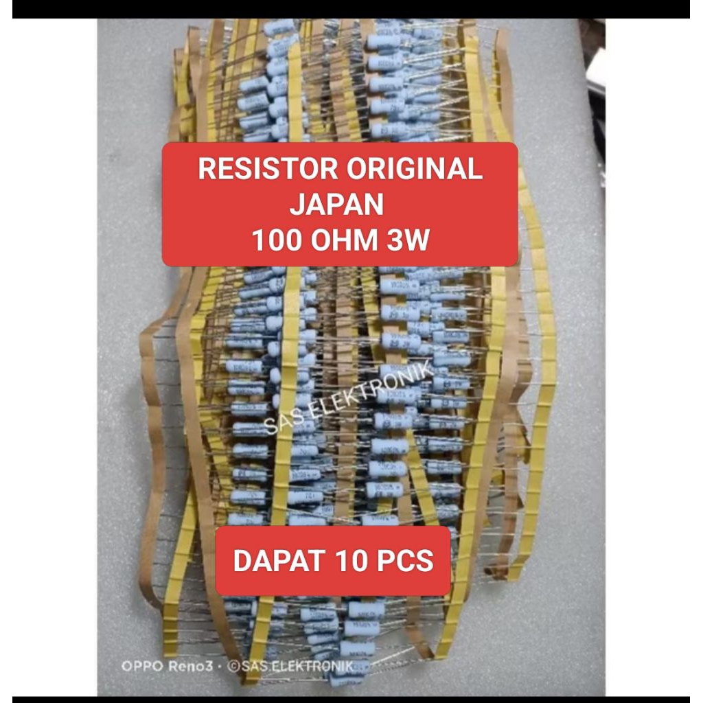 RESISTOR PANASONIC ORIGINAL 47ohm 47 ohm 100ohm 3W 100 ohm 3 WATT BISA BUAT PENGGANTI 100OHM 2W 2 WA
