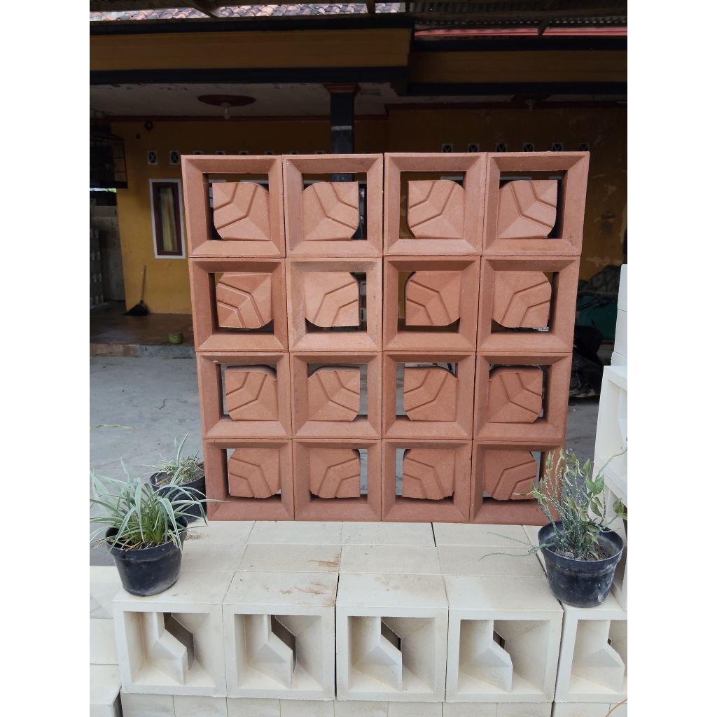 Loster Minimalis Roster Beton Minimalis lubang angin ventilasi udara pagar rumah ventilasi 2sisi