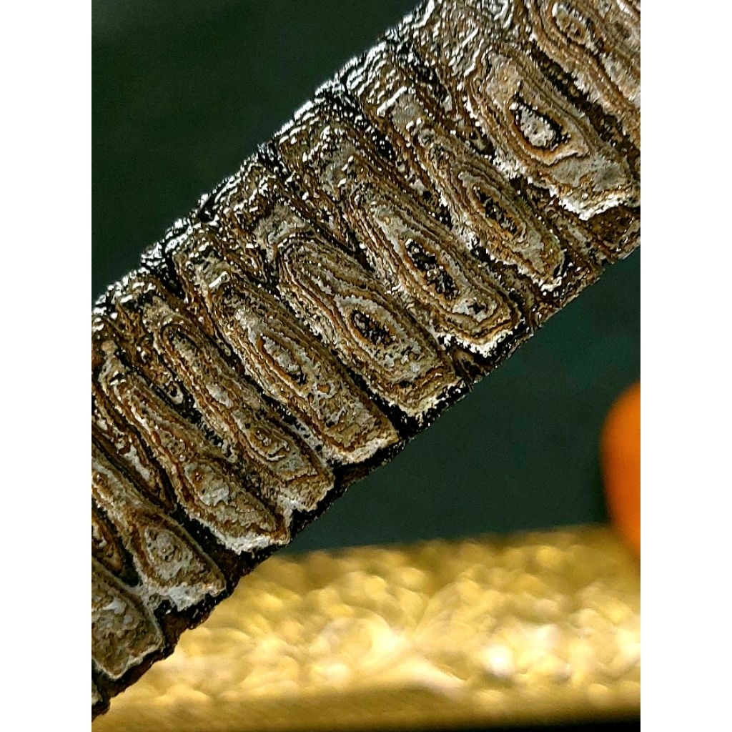 Keris Tilam Upih, pamor wiji lamtoro / timun, est era Pajajaran, super unik, besi lentur.