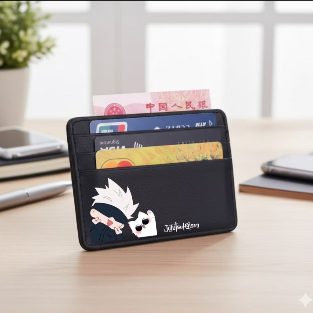 DOMPET KARTU ANIME JUJUTSU KAISEN CARD WALLET HOLDER CARD DOMPET KARTU ANIME GOJO SATOFU GETO