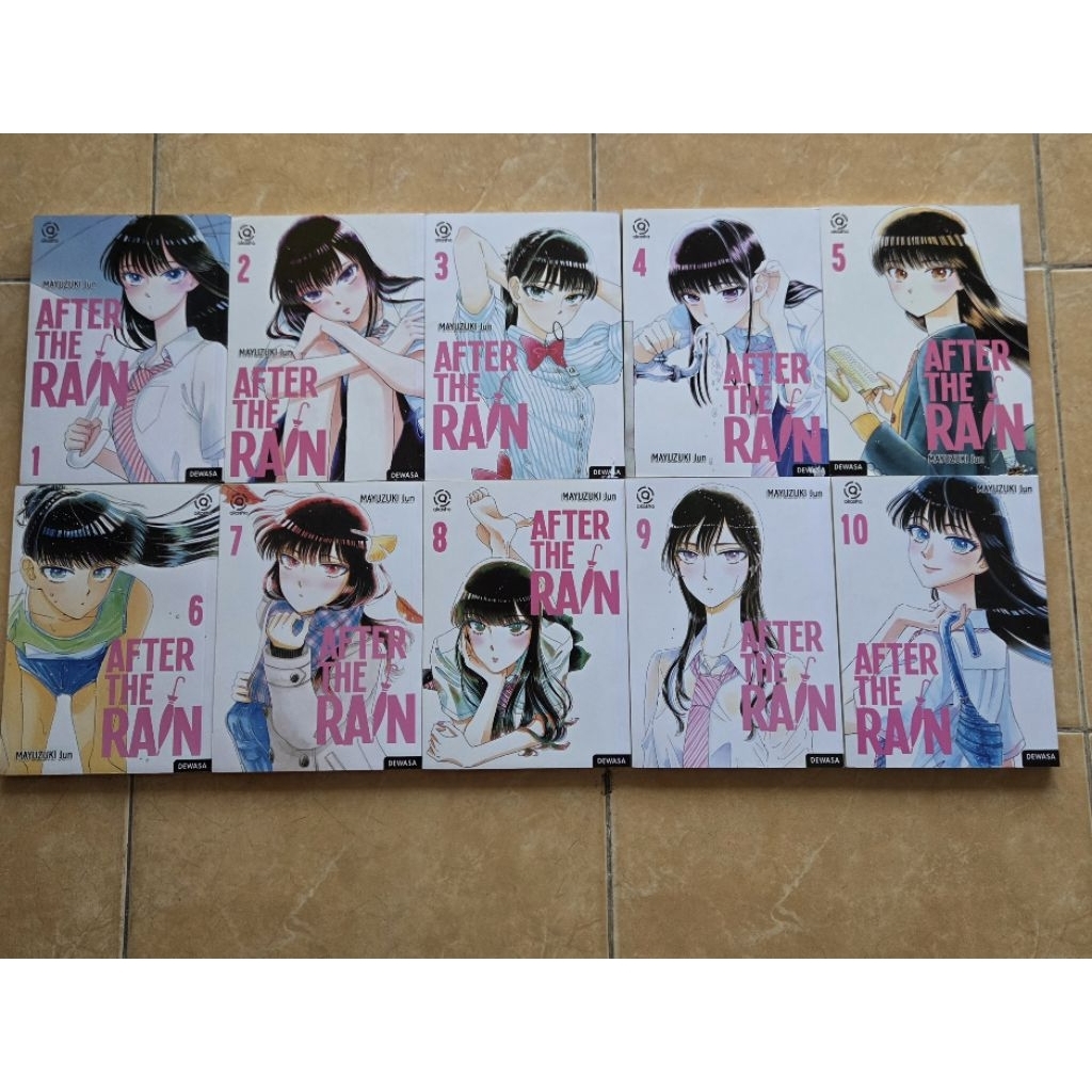 Komik After the Rain  Volume 1-10 dan Tokyo Ghoul: re Volume 1 (Very Good Condition)