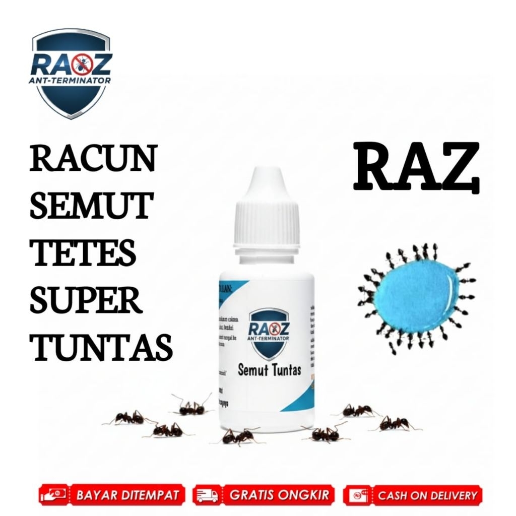 RACUN SEMUT TETES Ampuh 100% Efektif - Pembasmi Semut Api & Semut Merah Cairan Anti Semut