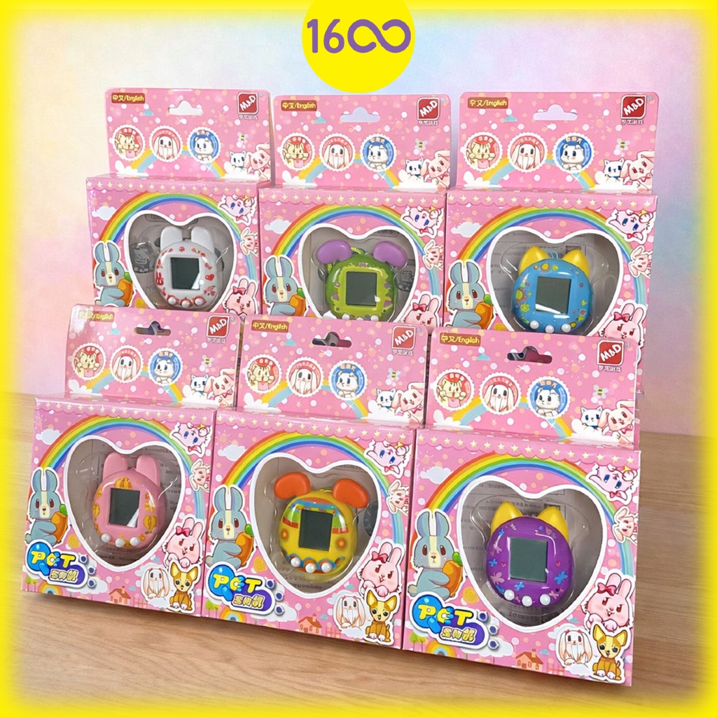 Qpet Virtual Pet ala tamagotchi Layar Hitam Putih | Mainan Jadul 90an Virtual Pet Murah Nostalgia An