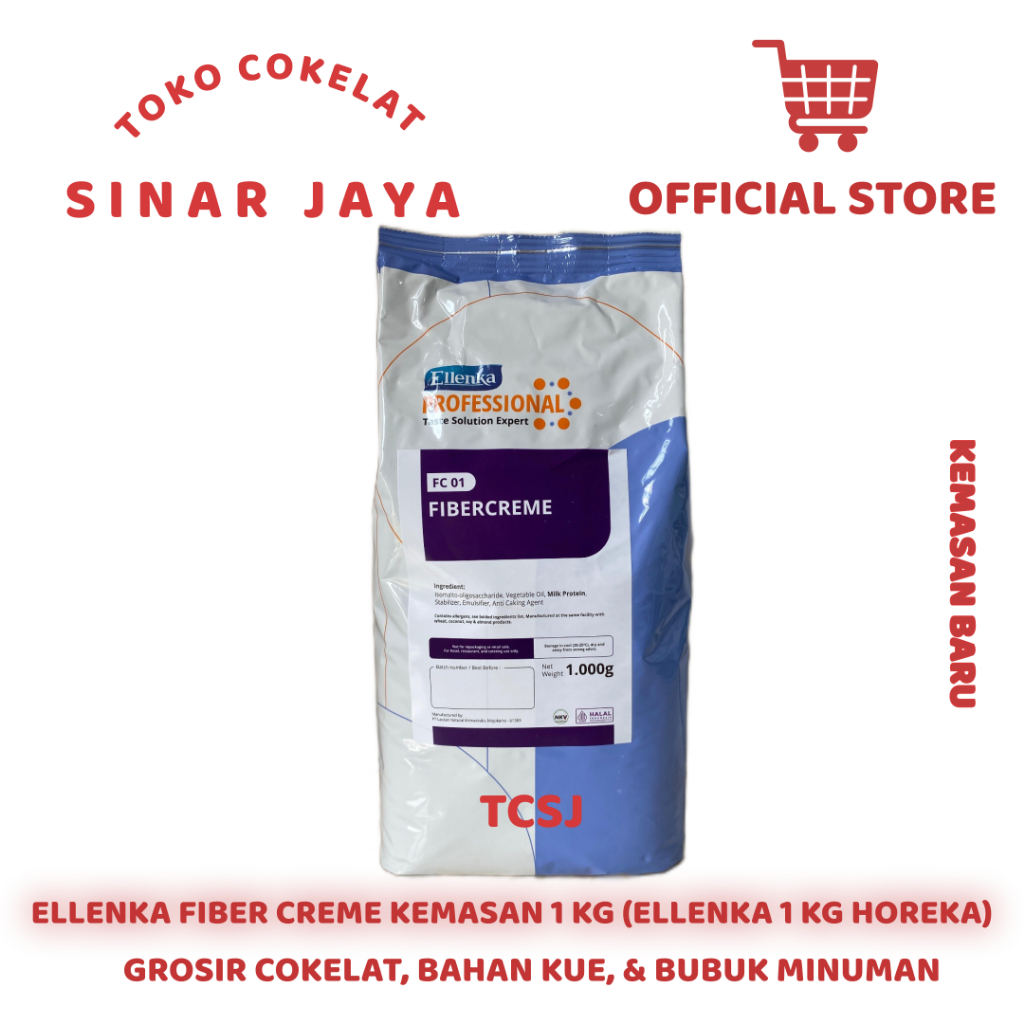 Fiber Creme Ellenka 1 Kg (Pengganti Santan dan Susu) | Ellenka Fiber Creme 1 Kg