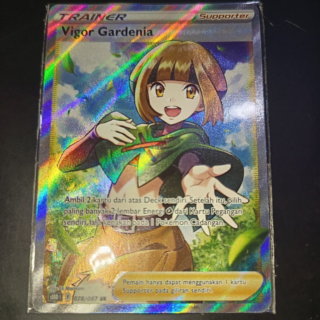 VIGOR GARDENIA SR S10D 078/067 Super Rare Art Kartu Pokemon TCG Indonesia Original Card NM Condition
