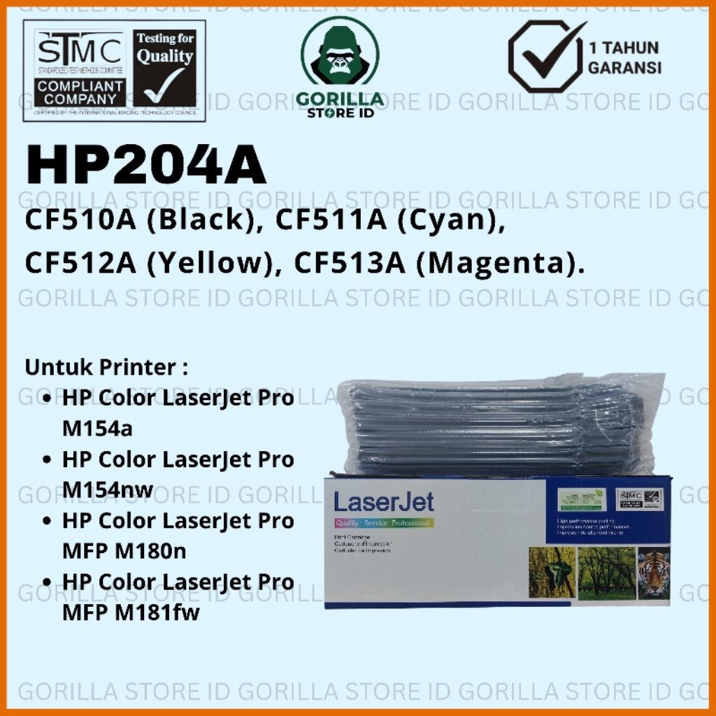 Toner Compatible 204A (CF510A, CF511A, CF512A, CF513A)