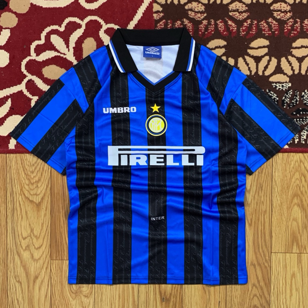JERSEY VINTAGE 90's INTERNAZIONAL MILAN x UMBRO HOME KIT 1996/97 SIZE L | JERSEY UMBRO INTER MILAN H