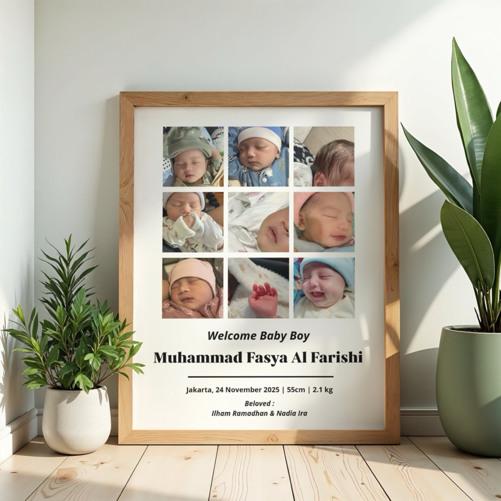 SOFT FILE ONLY - edit foto biodata bayi siap cetak kualitas HD - jasa edit foto biodata bayi baby bo