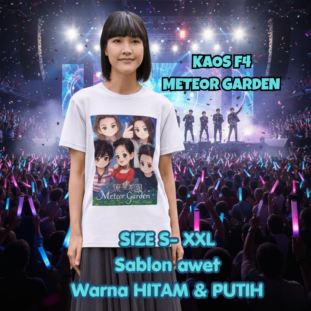 BAJU KAOS F4 METEOR GARDEN JERRY YAN VIC CHOU KEN ZHU VANNESS WU SANCHAI