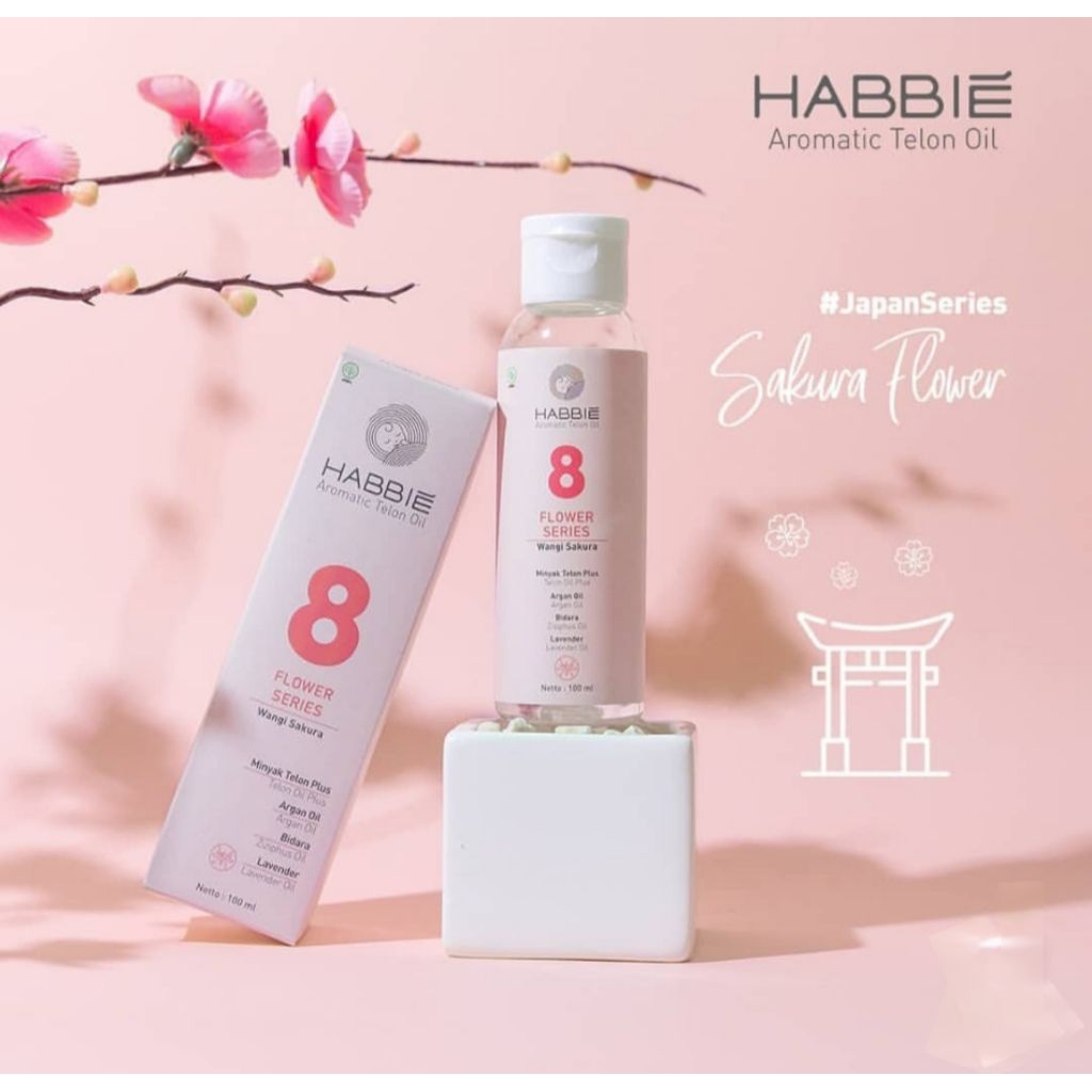 Best Sale Promo Terbaru Minyak Telon Anak Anak Habbie Aromatic Flower Series no 8 Sakura 100ml Aroma