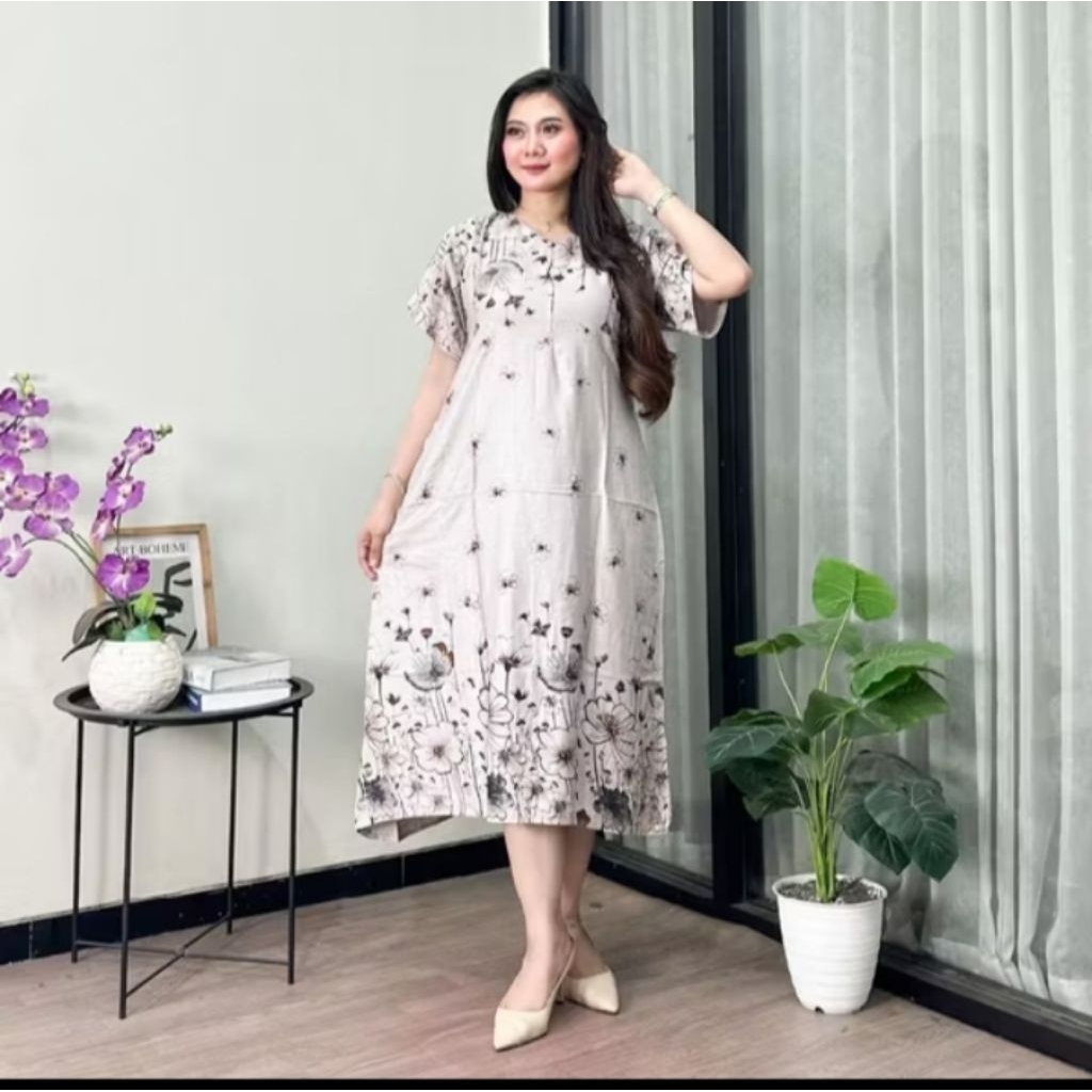 Model terbaru daster midi kekinian Daster wanita