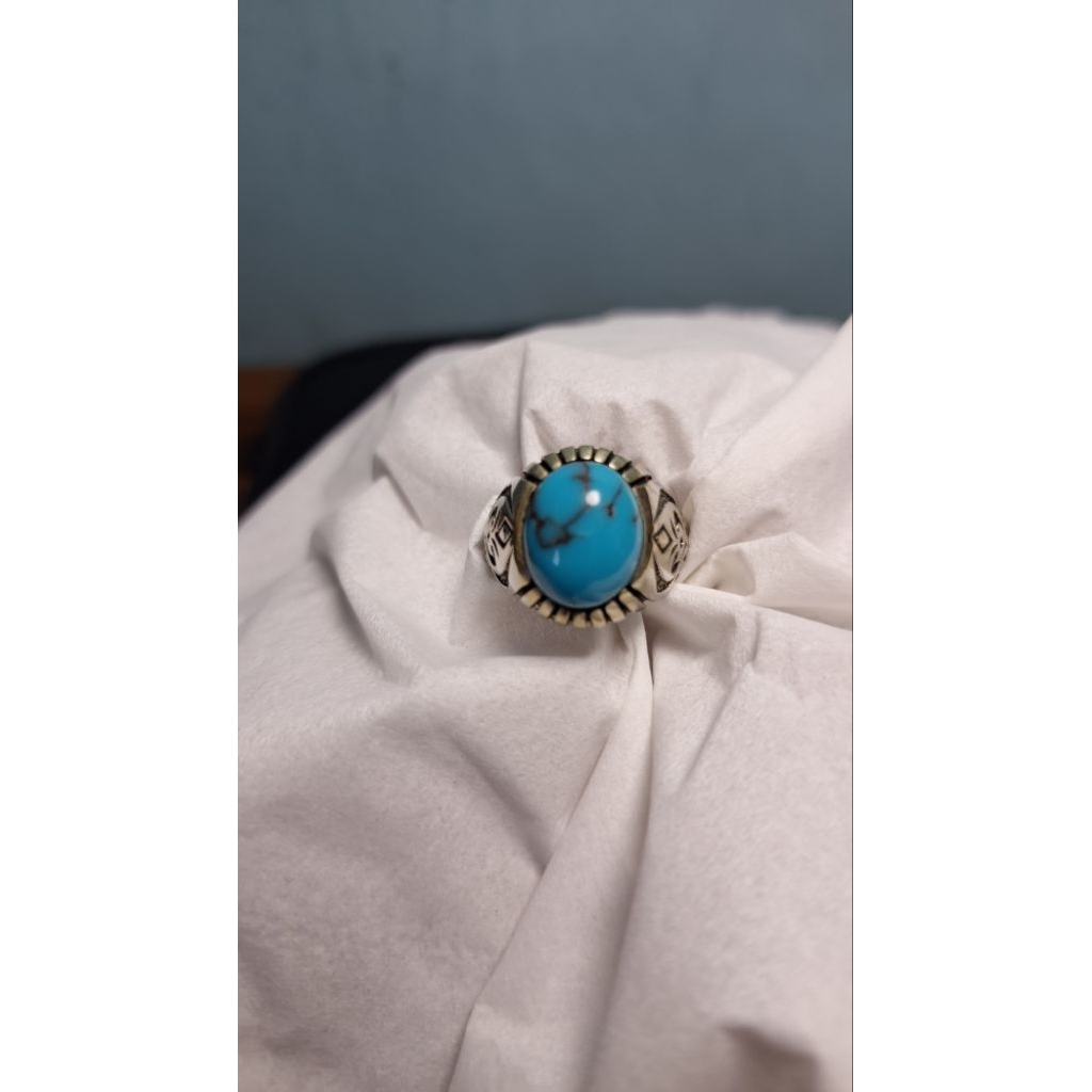 Akik Pirus Mesir Blue Natural 100% Original