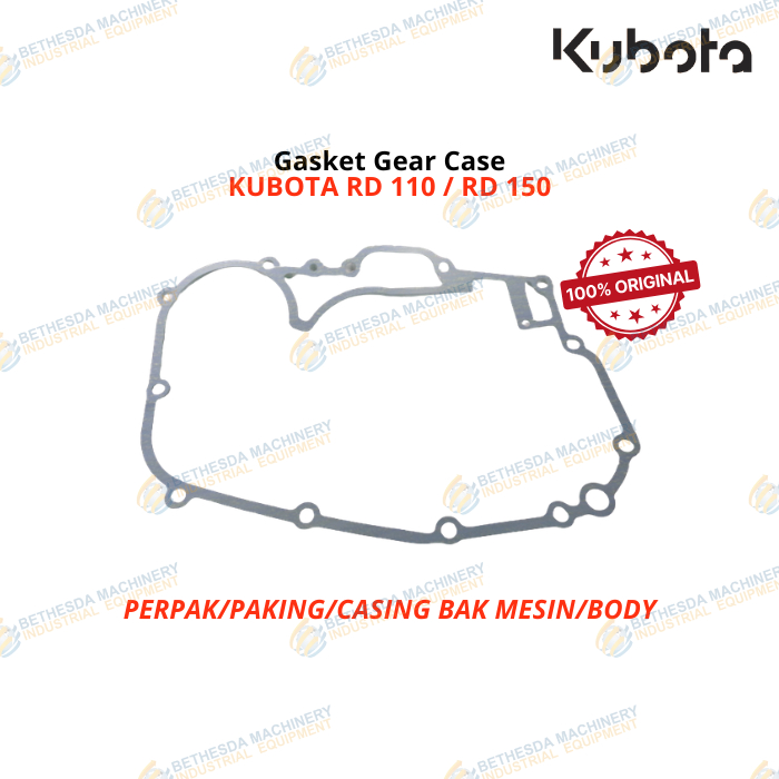 Gasket Gear Case Kubota RD 110 / 150 Sparepart Mesin Diesel Kubota Original