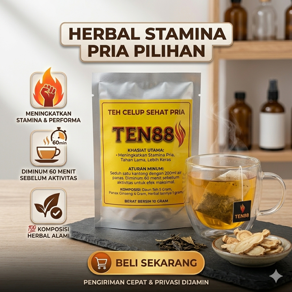Ten88 Teh Herbal stamina pria