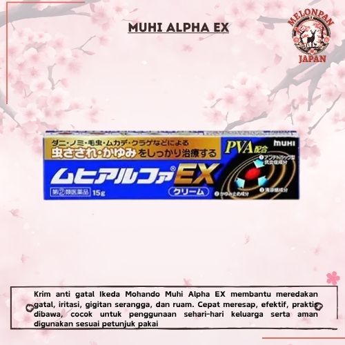 Muhi Alpha EX Jepang, Krim Gatal Jepang, Obat Gigitan Serangga Jepang, Salep Anti Gatal Jepang, Obat