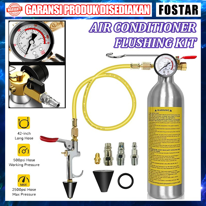Alat Flushing Tool Kit Ac Mobil Dengan Manometer Ac Flushing Kit Alat Flushing Ac Lengkap