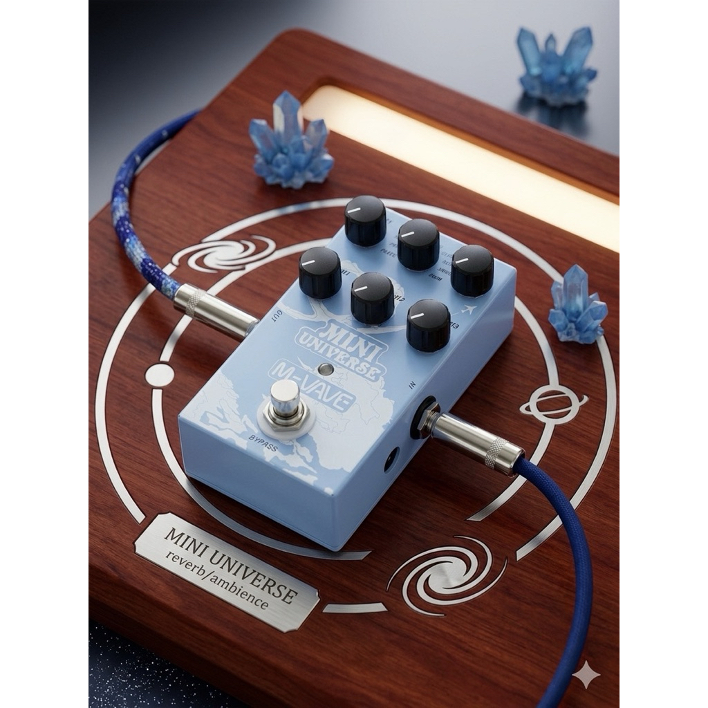 M-VAVE Mini Universe [BARU] Pedal Efek Reverb Gitar & Bass