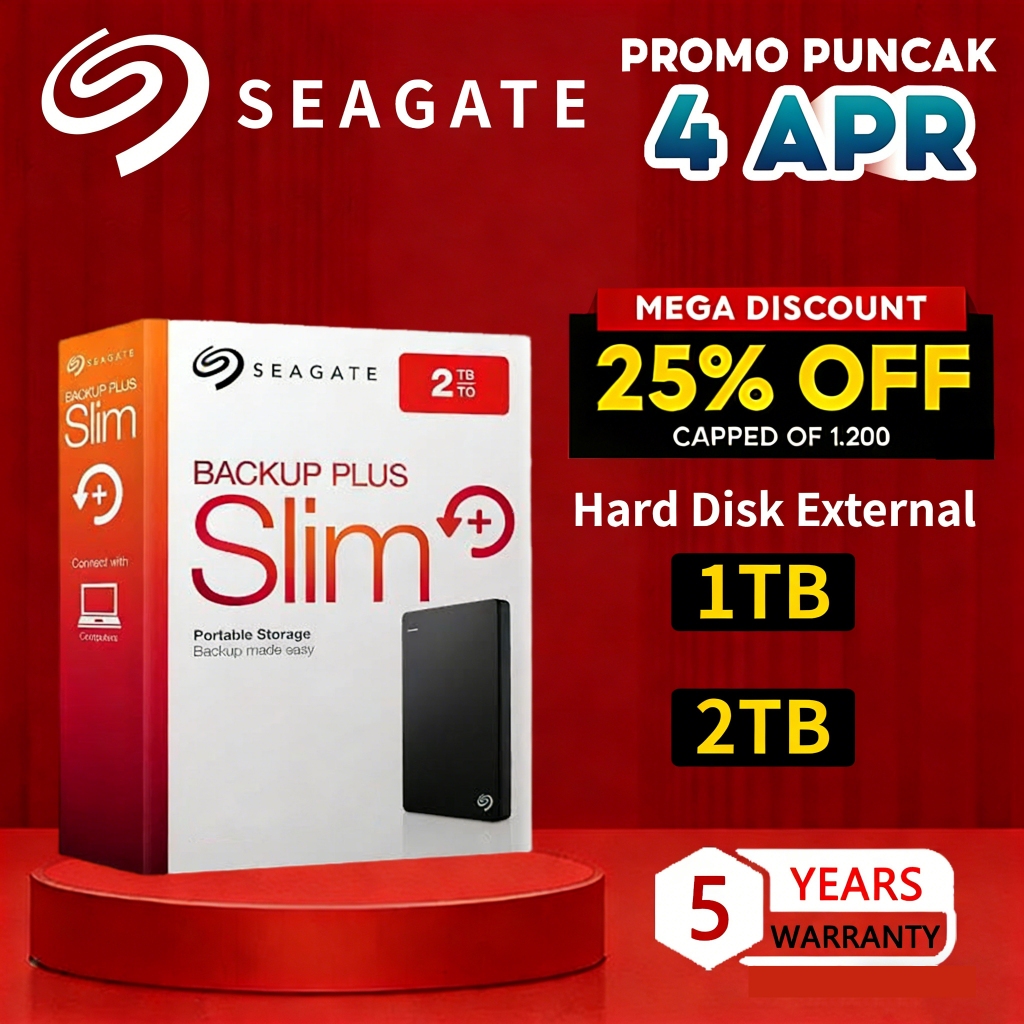 Seagate Hardisk Eksternal 1TB 2TB HardDrive External 2.5" One Touch HDD HardDrive External