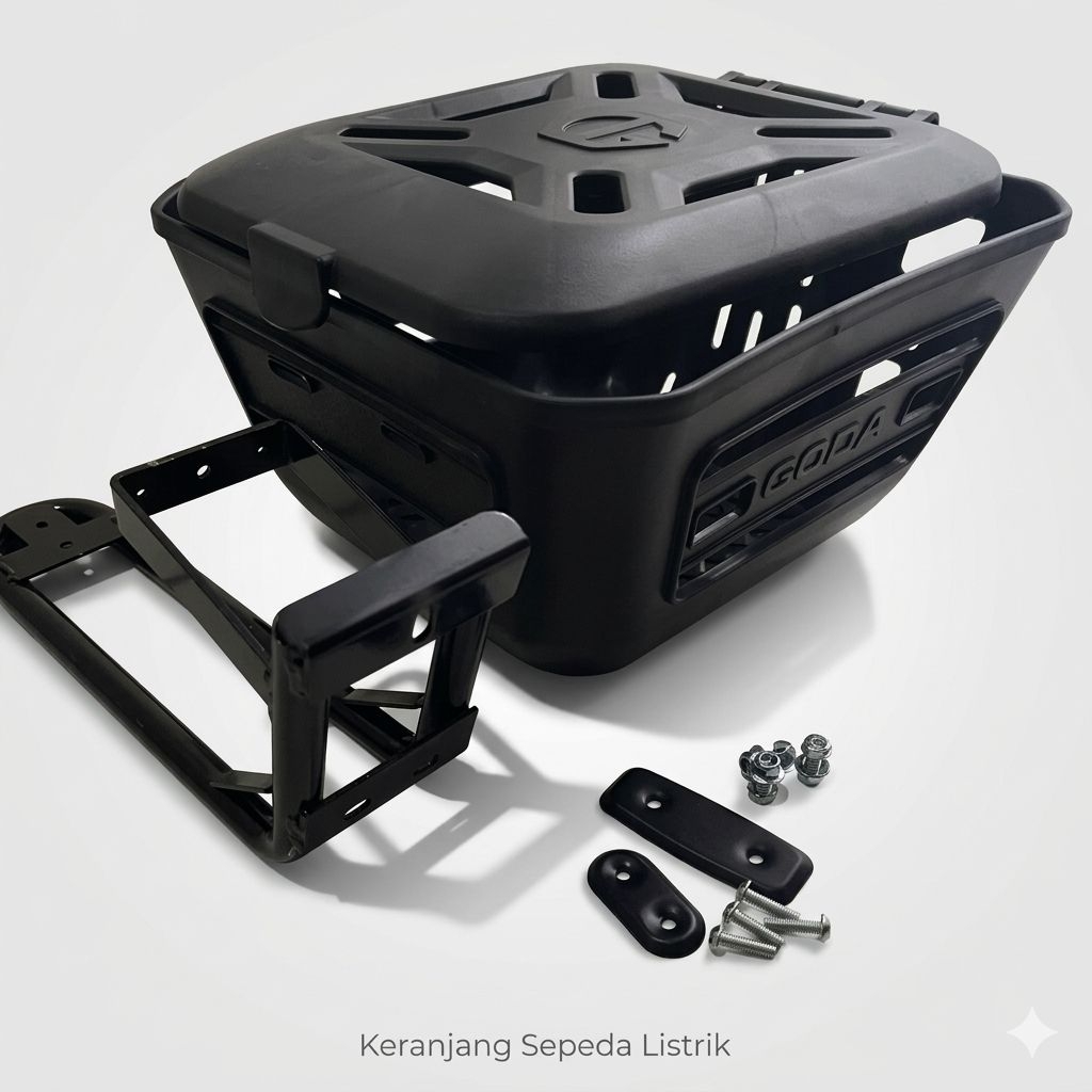 Keranjang 1set Sepeda Listrik Goda Original (Sparta)