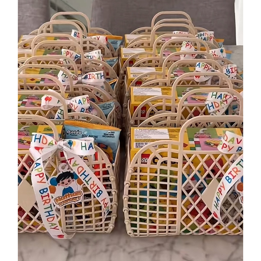 Kids Birthday Jelly Basket Hampers / hampers ulangtahun anak