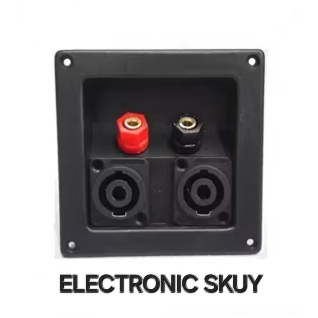 Terminal speaker box kotak segi 2 pin Speakon spikon spicon