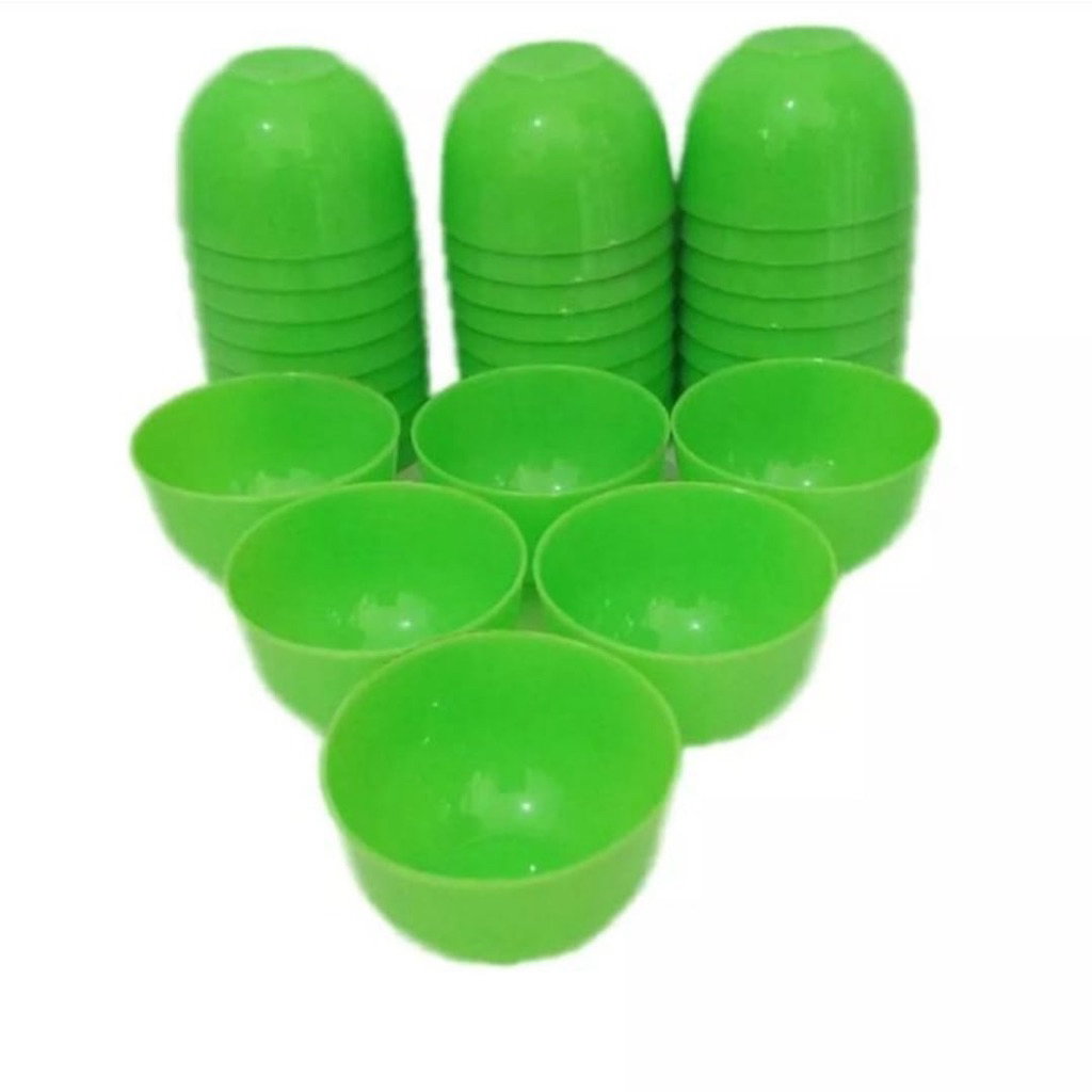 [12 pcs/ 1 lusin] Cetakan Kue Mangkok/ Kue Talam Kukus Besar Plastik