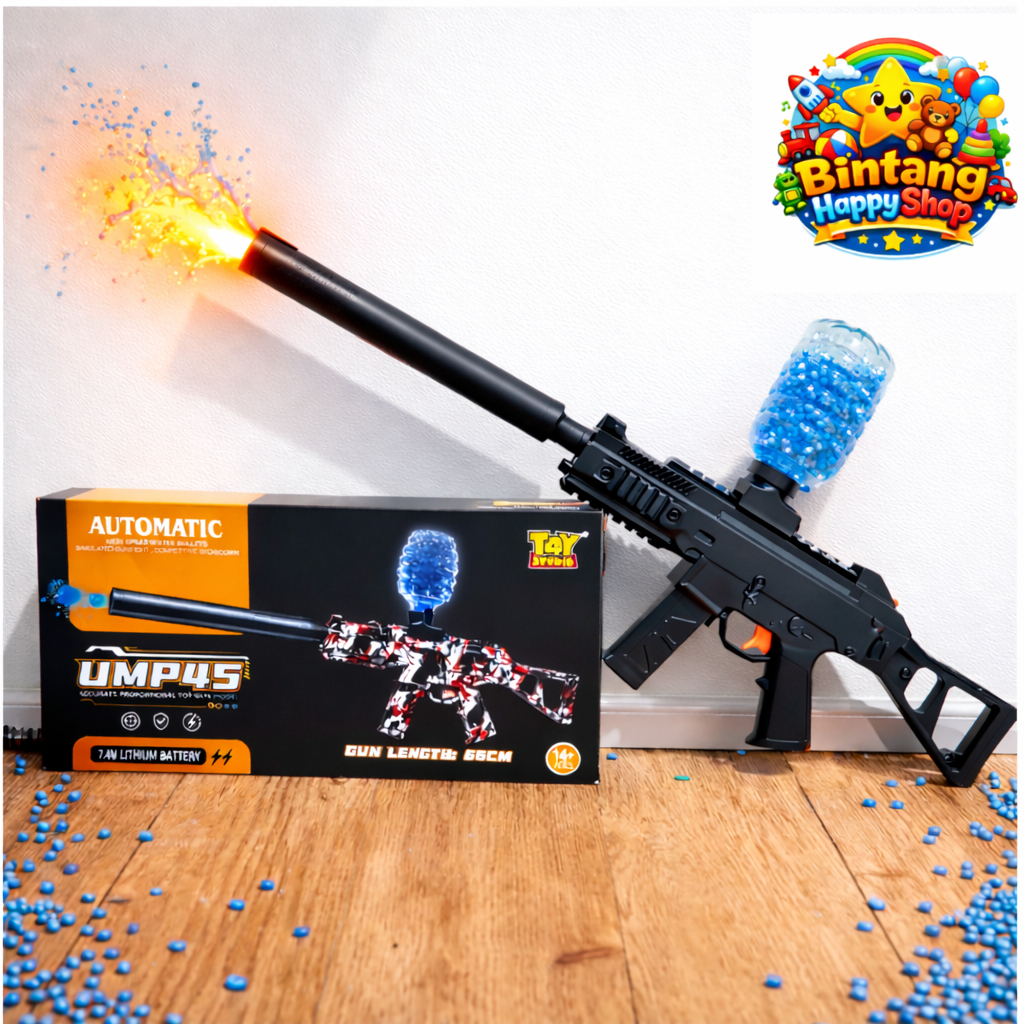 Mainan Tembakan Anak Model UMP45 Gel Blaster electric