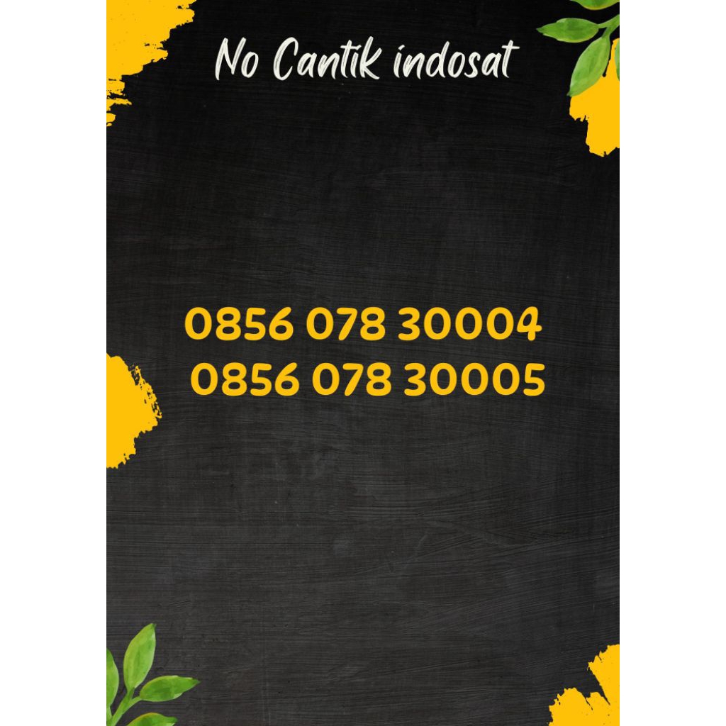 NO CANTIK INDOSAT EDISI KHUSUS
