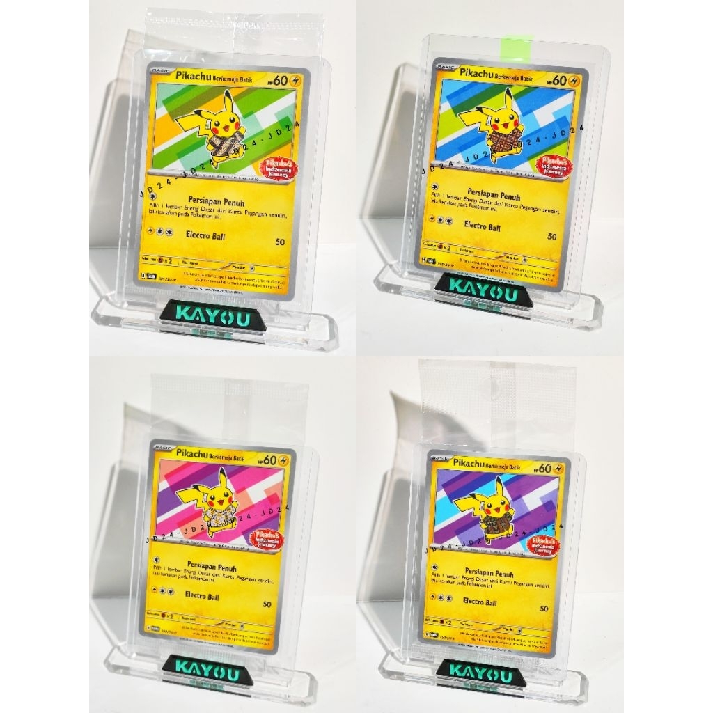 POKEMON TCG INDONESIA - PIKACHU BERKEMEJA BATIK HOLO SEALED PROMO RARE ORIGINAL