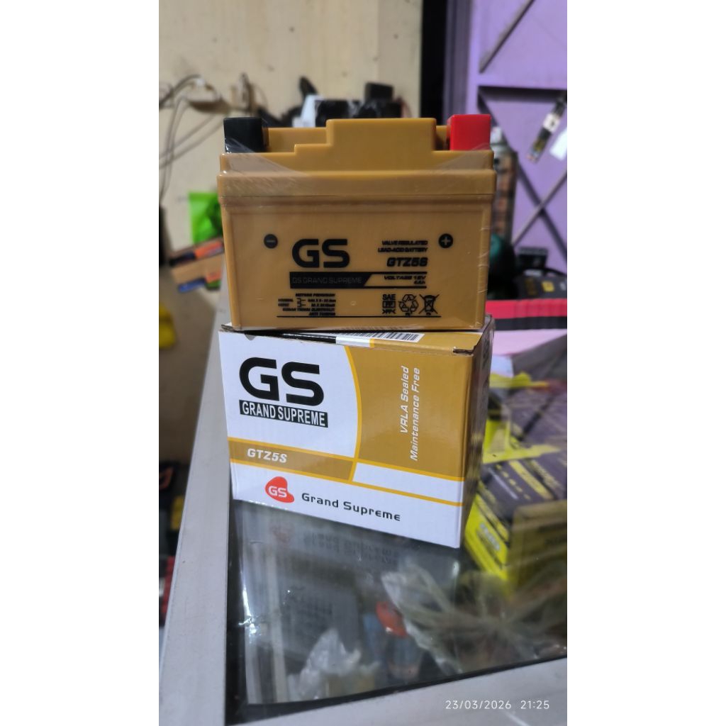 Aki motor baru GS GRAND SUPREME type GTZ5S