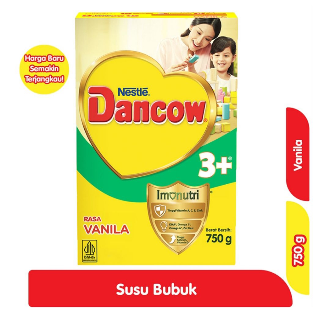 DANCOW Vanila 750g - Susu Pertumbuhan untuk Anak 3-5 Tahun