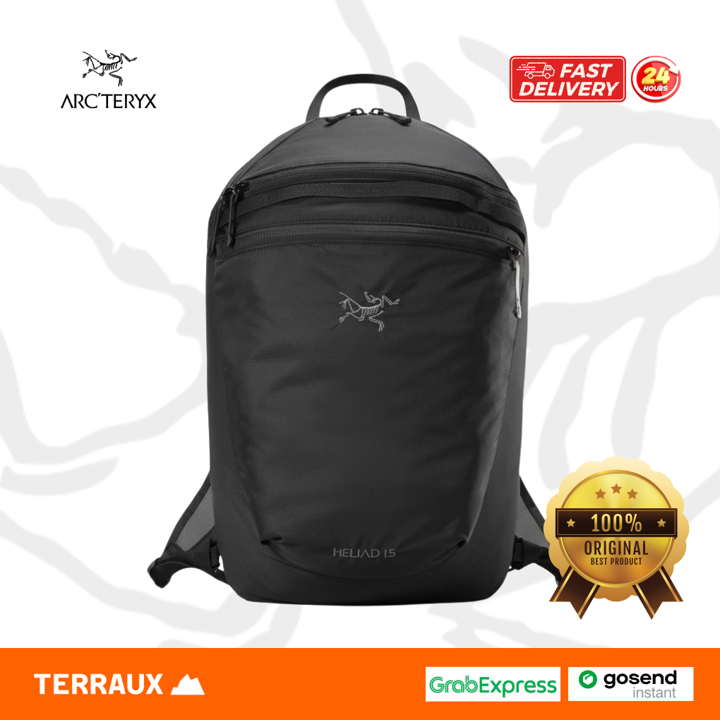 Arcteryx Backpack Lightweight Heliad 15 Original Backpack Black 15 •
