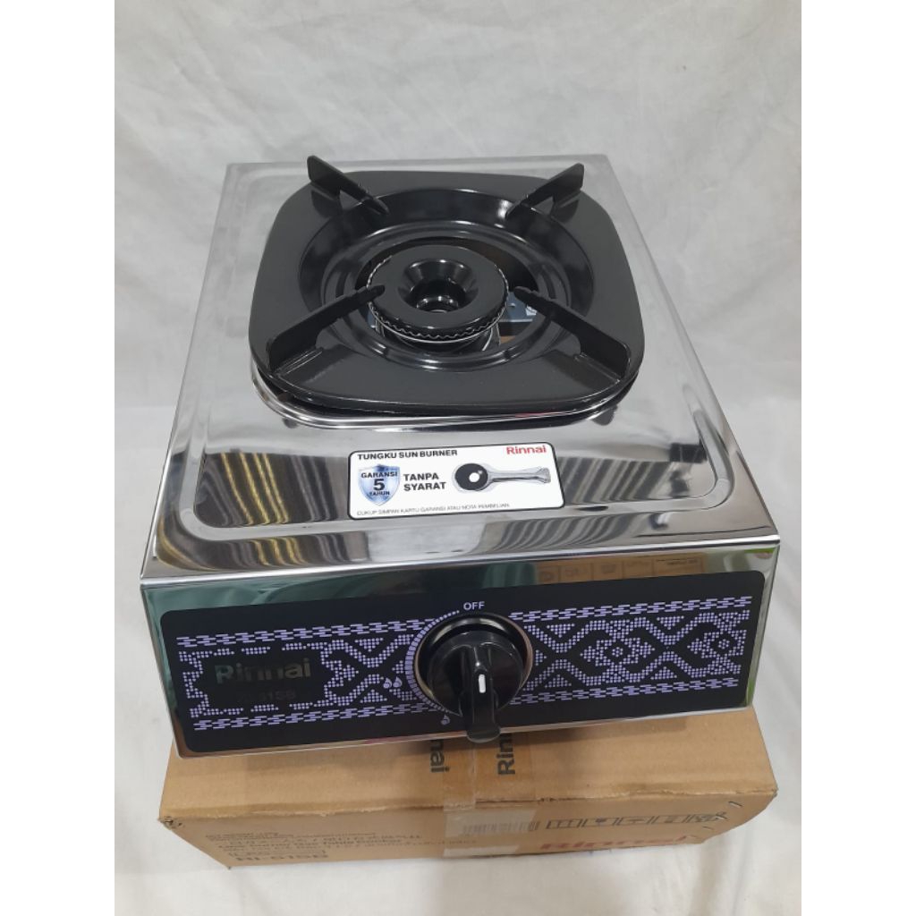 Kompor gas stainless rinnai 1 tungku RI-51SB