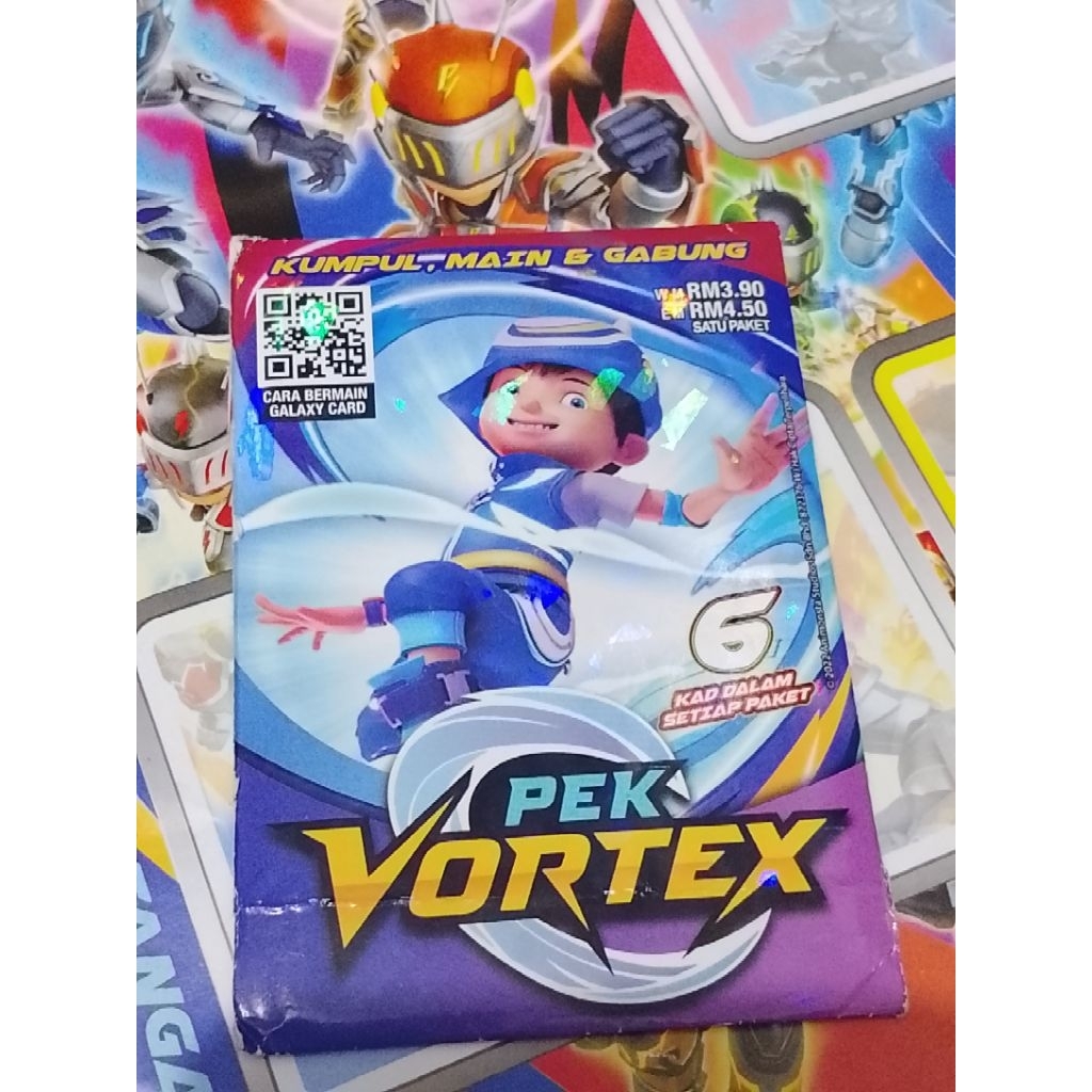 Boboiboy Galaxy Card Pek Vortex Boboiboy Taufan Original Monsta