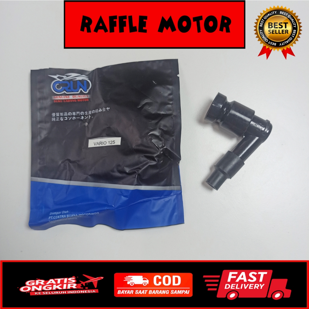 CRUN TUTUP BUSI VARIO 125. KEPALA BUSI HONDA VARIO TEKNO 125. KZR