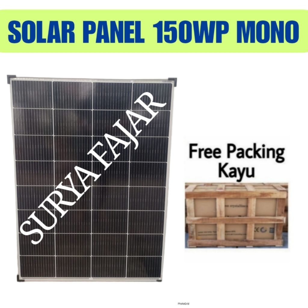 Solar Panel Solar Cell Panel Surya My Solar 150wp Mono 150 Wp Monocrystalline