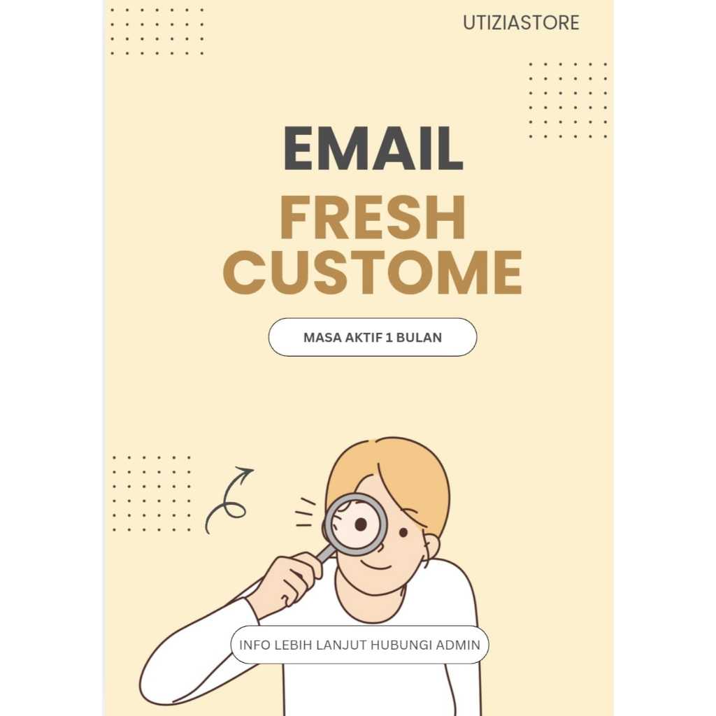 Email fresh domain csutome masa aktif 1 bulan