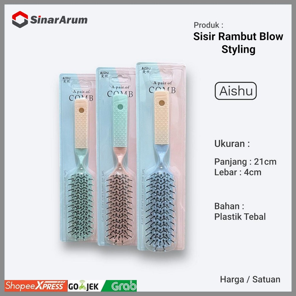 Sisir Blow Rambut / Sisir Gulung Rambut / Sisir Blow Styling Rambut Aishu