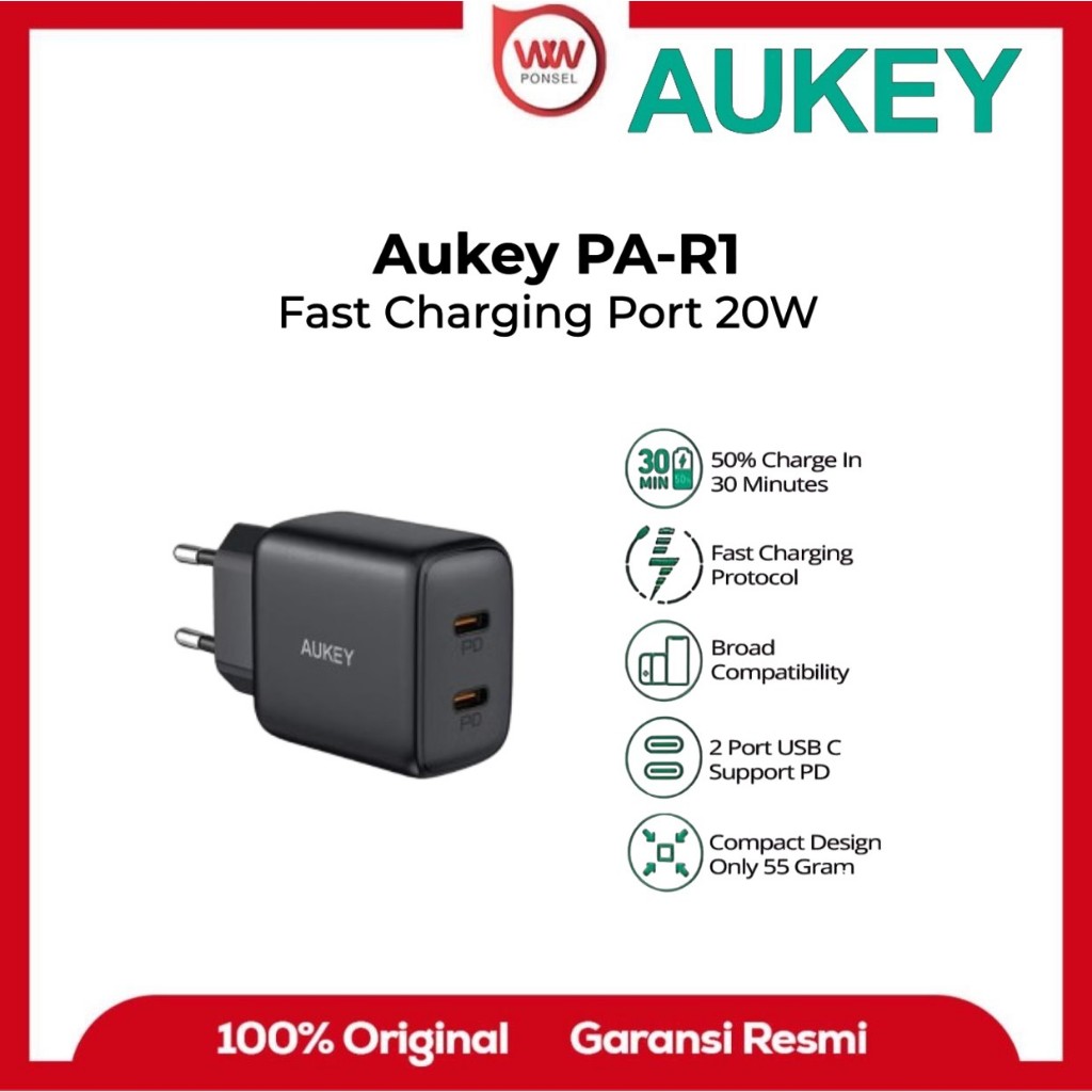 AUKEY PA-R1 Charger Port USB C 20W